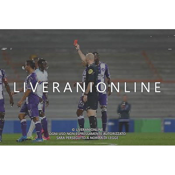Carton Rouge Benjamin Mendy - 23.09.2015 - Toulouse / Marseille - 7eme journee de Ligue 1 Photo : Manuel Blondeau / Icon Sport /AGENZIA ALDO LIVERANI Sas - ITALY ONLY - EDITORIAL USE ONLY