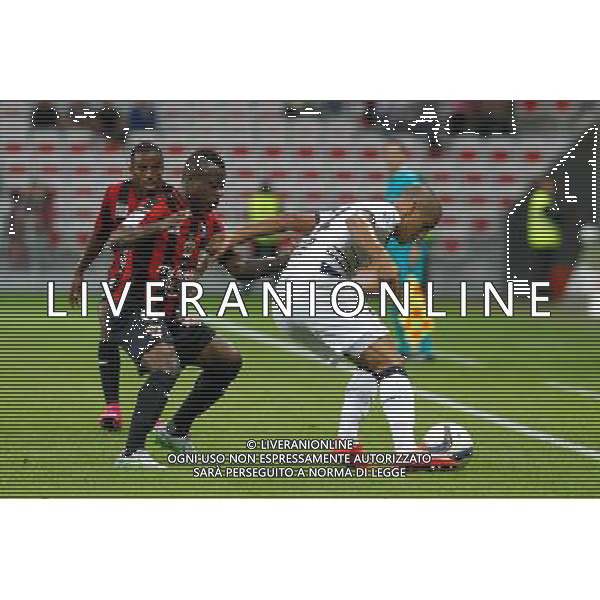 Jean Michael Seri / Wahbi Khazri - 23.09.2015 - Nice / Bordeaux - 7eme journee de Ligue 1 Photo : Sebastien Nogier / Icon Sport /AGENZIA ALDO LIVERANI Sas - ITALY ONLY - EDITORIAL USE ONLY