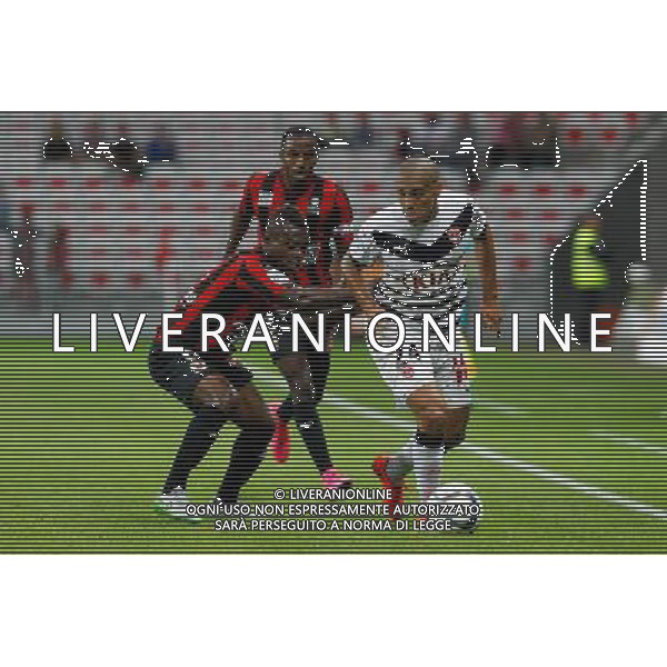 Jean Michael Seri / Wahbi Khazri - 23.09.2015 - Nice / Bordeaux - 7eme journee de Ligue 1 Photo : Sebastien Nogier / Icon Sport /AGENZIA ALDO LIVERANI Sas - ITALY ONLY - EDITORIAL USE ONLY