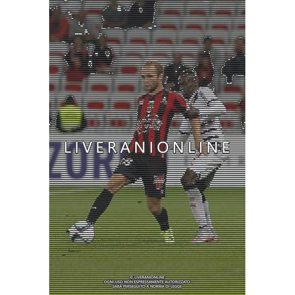 Valere Germain / Maxime Poundje - 23.09.2015 - Nice / Bordeaux - 7eme journee de Ligue 1 Photo : Sebastien Nogier / Icon Sport /AGENZIA ALDO LIVERANI Sas - ITALY ONLY - EDITORIAL USE ONLY