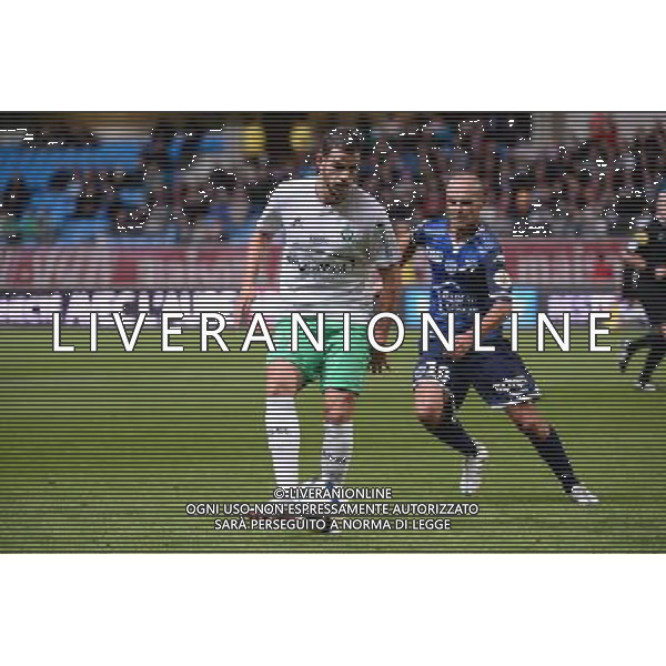 Benjamin NIVET / Valentin EYSSERIC - 23.09.2015 - Troyes / Saint Etienne - 7eme journee Ligue 1 Photo : Nolwenn Le Gouic / Icon Sport /AGENZIA ALDO LIVERANI Sas - ITALY ONLY - EDITORIAL USE ONLY
