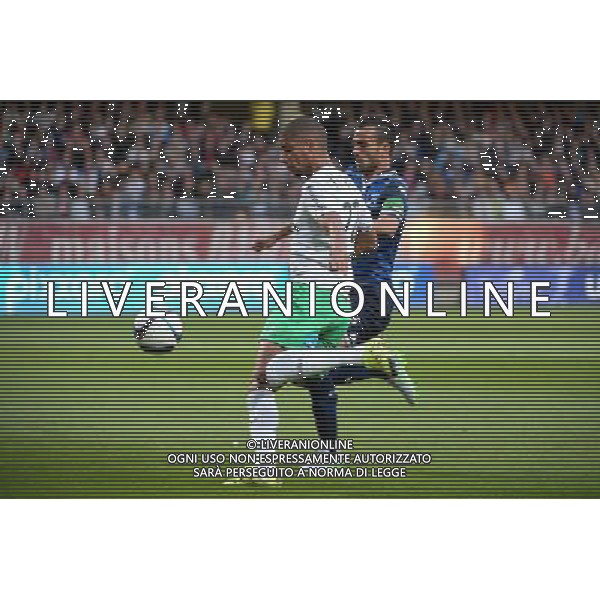 Kevin MONNET PAQUET / Matthieu SAUNIER - 23.09.2015 - Troyes / Saint Etienne - 7eme journee Ligue 1 Photo : Nolwenn Le Gouic / Icon Sport /AGENZIA ALDO LIVERANI Sas - ITALY ONLY - EDITORIAL USE ONLY