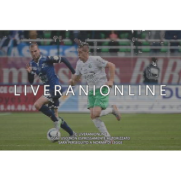 Stephane DARBION / Romain HAMOUMA - 23.09.2015 - Troyes / Saint Etienne - 7eme journee Ligue 1 Photo : Nolwenn Le Gouic / Icon Sport /AGENZIA ALDO LIVERANI Sas - ITALY ONLY - EDITORIAL USE ONLY