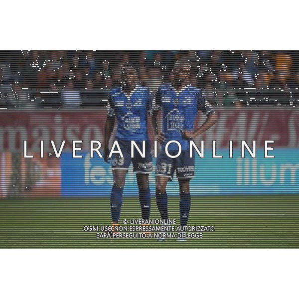 Chrys MAVINGA / Anele Calvin NGCONGCA - 23.09.2015 - Troyes / Saint Etienne - 7eme journee Ligue 1 Photo : Nolwenn Le Gouic / Icon Sport /AGENZIA ALDO LIVERANI Sas - ITALY ONLY - EDITORIAL USE ONLY