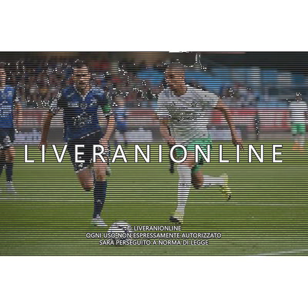 Kevin MONNET PAQUET / Matthieu SAUNIER - 23.09.2015 - Troyes / Saint Etienne - 7eme journee Ligue 1 Photo : Nolwenn Le Gouic / Icon Sport /AGENZIA ALDO LIVERANI Sas - ITALY ONLY - EDITORIAL USE ONLY