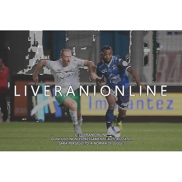 Jonathan BRISON / Lossemy KARABOUE - 23.09.2015 - Troyes / Saint Etienne - 7eme journee Ligue 1 Photo : Nolwenn Le Gouic / Icon Sport /AGENZIA ALDO LIVERANI Sas - ITALY ONLY - EDITORIAL USE ONLY