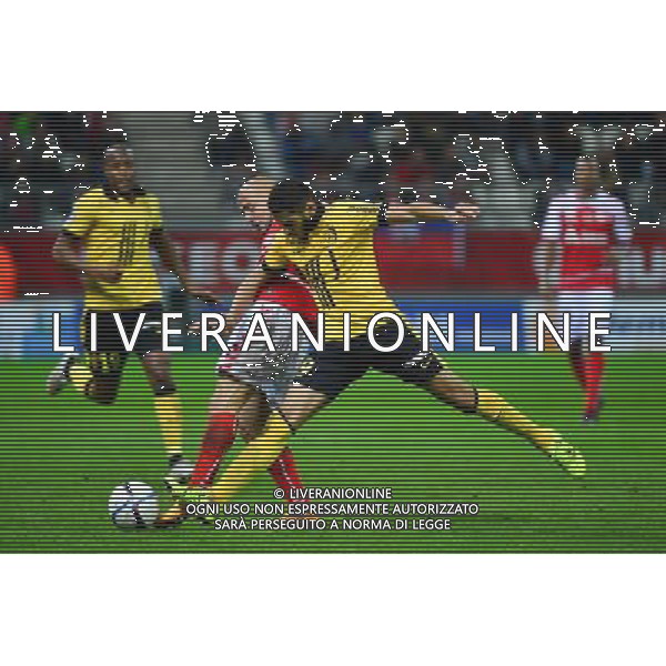 Jaba KANKAVA / Yassine BENZIA - 25.09.2015 - Reims / Lille - 8eme journee de Ligue 1 Photo : Dave Winter / Icon Sport AG ALDO LIVERANI SAS ONLY ITALY