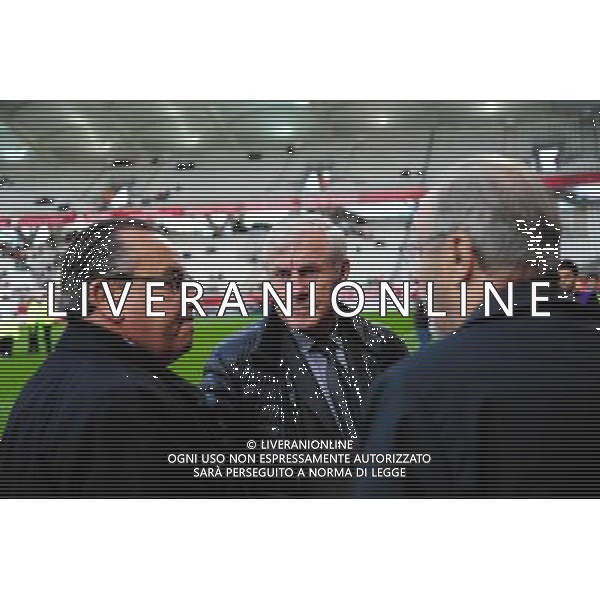 Jean Pierre CAILLOT / Luis FERNANDEZ / Michel SEYDOUX - 25.09.2015 - Reims / Lille - 8eme journee de Ligue 1 Photo : Dave Winter / Icon Sport AG ALDO LIVERANI SAS ONLY ITALY
