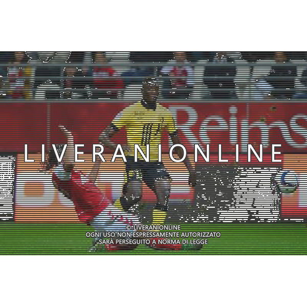 Sehrou GUIRASSY / Mickael TACALFRED - 25.09.2015 - Reims / Lille - 8eme journee de Ligue 1 Photo : Dave Winter / Icon Sport AG ALDO LIVERANI SAS ONLY ITALY