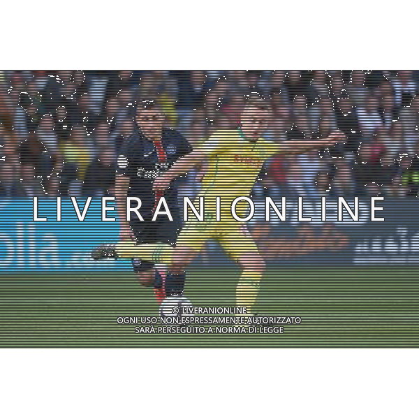 Valentin RONGIER / Marco VERRATTI - 26.09.2015 - Nantes / PSG - 8eme journee Ligue 1 Photo : Nolwenn Le Gouic / Icon Sport AG ALDO LIVERANI SAS ONLY ITALY