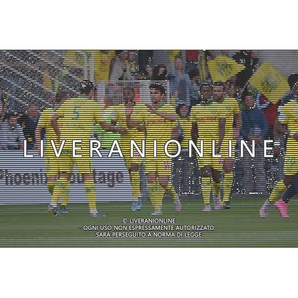 joie Leo DUBOIS - Nantes - 26.09.2015 - Nantes / PSG - 8eme journee Ligue 1 Photo : Nolwenn Le Gouic / Icon Sport AG ALDO LIVERANI SAS ONLY ITALY