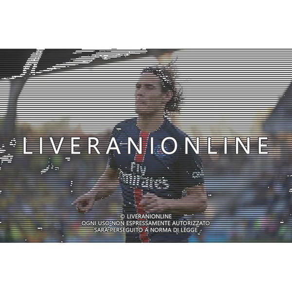 joie Edinson CAVANI - 26.09.2015 - Nantes / PSG - 8eme journee Ligue 1 Photo : Nolwenn Le Gouic / Icon Sport /AGENZIA ALDO LIVERANI Sas - ITALY ONLY - EDITORIAL USE ONLY