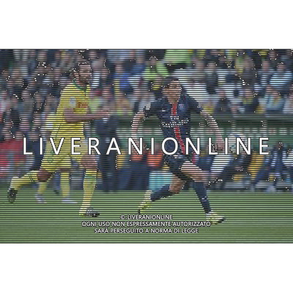 but DI MARIA / Oswaldo VIZCARRONDO - 26.09.2015 - Nantes / PSG - 8eme journee Ligue 1 Photo : Nolwenn Le Gouic / Icon Sport /AGENZIA ALDO LIVERANI Sas - ITALY ONLY - EDITORIAL USE ONLY
