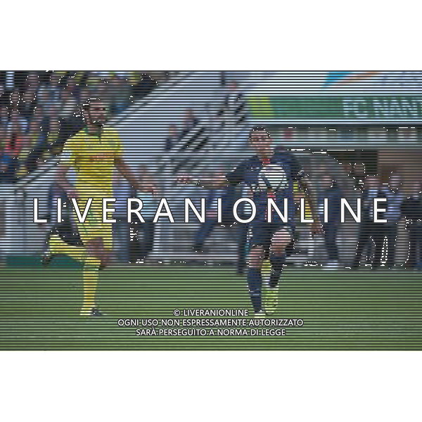 but DI MARIA / Oswaldo VIZCARRONDO - 26.09.2015 - Nantes / PSG - 8eme journee Ligue 1 Photo : Nolwenn Le Gouic / Icon Sport /AGENZIA ALDO LIVERANI Sas - ITALY ONLY - EDITORIAL USE ONLY