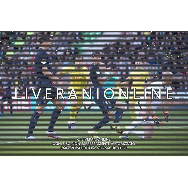 but Zlatan IBRAHIMOVIC - 26.09.2015 - Nantes / PSG - 8eme journee Ligue 1 Photo : Nolwenn Le Gouic / Icon Sport /AGENZIA ALDO LIVERANI Sas - ITALY ONLY - EDITORIAL USE ONLY
