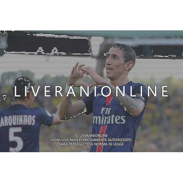 joie Angel DI MARIA - 26.09.2015 - Nantes / PSG - 8eme journee Ligue 1 Photo : Nolwenn Le Gouic / Icon Sport /AGENZIA ALDO LIVERANI Sas - ITALY ONLY - EDITORIAL USE ONLY