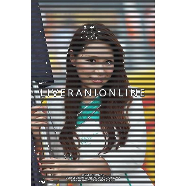 Grid girl. 27.09.2015. Formula 1 World Championship, Rd 14, Japanese Grand Prix, Suzuka, Japan, Race Day. AG ALDO LIVERANI SAS ONLY ITALY
