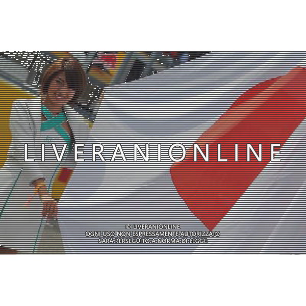 Grid girl. 27.09.2015. Formula 1 World Championship, Rd 14, Japanese Grand Prix, Suzuka, Japan, Race Day. AG ALDO LIVERANI SAS ONLY ITALY