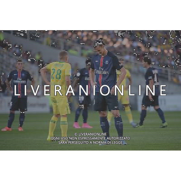 Zlatan IBRAHIMOVIC - 26.09.2015 - Nantes / PSG - 8eme journee Ligue 1 Photo : Nolwenn Le Gouic / Icon Sport AG ALDO LIVERANI SAS ONLY ITALY