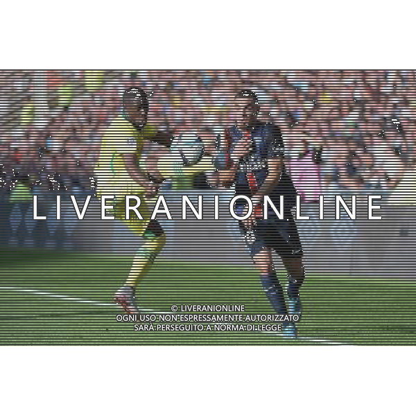 Layvin KURZAWA / Jules ILOKI - 26.09.2015 - Nantes / PSG - 8eme journee Ligue 1 Photo : Nolwenn Le Gouic / Icon Sport AG ALDO LIVERANI SAS ONLY ITALY