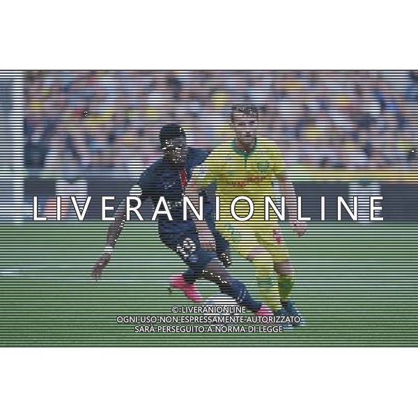 Serge AURIER / Emir LENJANI - 26.09.2015 - Nantes / PSG - 8eme journee Ligue 1 Photo : Nolwenn Le Gouic / Icon Sport AG ALDO LIVERANI SAS ONLY ITALY