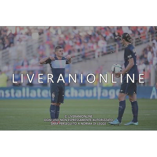 Zlatan IBRAHIMOVIC / Marco VERRATTI - 26.09.2015 - Nantes / PSG - 8eme journee Ligue 1 Photo : Nolwenn Le Gouic / Icon Sport AG ALDO LIVERANI SAS ONLY ITALY