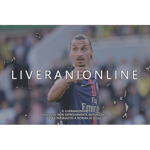 Zlatan IBRAHIMOVIC - 26.09.2015 - Nantes / PSG - 8eme journee Ligue 1 Photo : Nolwenn Le Gouic / Icon Sport AG ALDO LIVERANI SAS ONLY ITALY