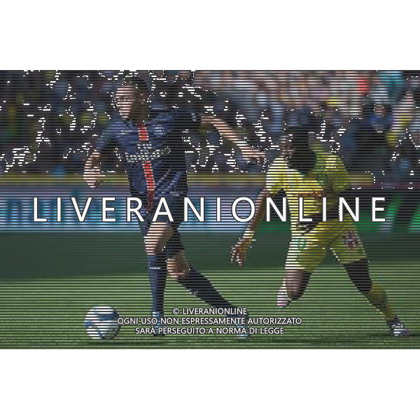 Layvin KURZAWA / Jules ILOKI - 26.09.2015 - Nantes / PSG - 8eme journee Ligue 1 Photo : Nolwenn Le Gouic / Icon Sport AG ALDO LIVERANI SAS ONLY ITALY