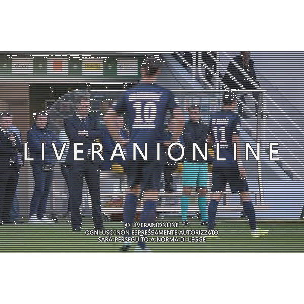 Zlatan IBRAHIMOVIC / Angel DI MARIA / Laurent BLANC - 26.09.2015 - Nantes / PSG - 8eme journee Ligue 1 Photo : Nolwenn Le Gouic / Icon Sport AG ALDO LIVERANI SAS ONLY ITALY