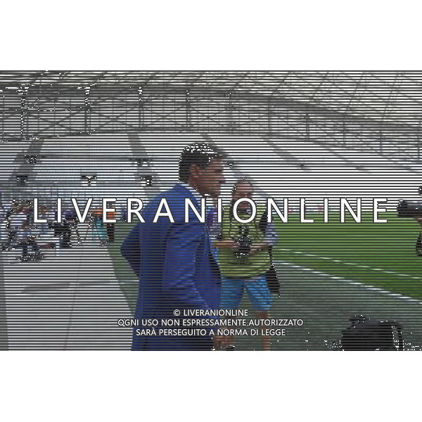 Michel / huis clos partiel / Tribune vide - 27.09.2015 - Marseille / Angers - 8eme journee de Ligue 1 Photo : Gaston Petrelli / Icon Sport AG ALDO LIVERANI SAS ONLY ITALY