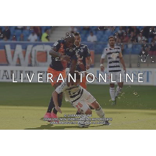 Bryan Dabo / Maxime Barthelme - 27.09.2015 - Montpellier / Lorient - 8eme journee de Ligue 1 Photo : Alexandre Dimou / Icon Sport AG ALDO LIVERANI SAS ONLY ITALY