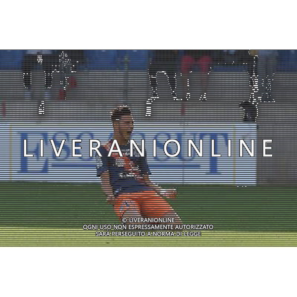 Joie Rami Bensebaini - 27.09.2015 - Montpellier / Lorient - 8eme journee de Ligue 1 Photo : Alexandre Dimou / Icon Sport AG ALDO LIVERANI SAS ONLY ITALY