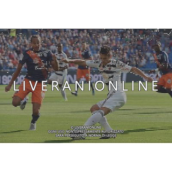 Maxime Barthelme / Daniel Congre - 27.09.2015 - Montpellier / Lorient - 8eme journee de Ligue 1 Photo : Alexandre Dimou / Icon Sport AG ALDO LIVERANI SAS ONLY ITALY