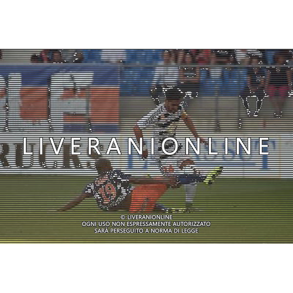 Wesley Lautoa / Souleymane Camara - 27.09.2015 - Montpellier / Lorient - 8eme journee de Ligue 1 Photo : Alexandre Dimou / Icon Sport AG ALDO LIVERANI SAS ONLY ITALY