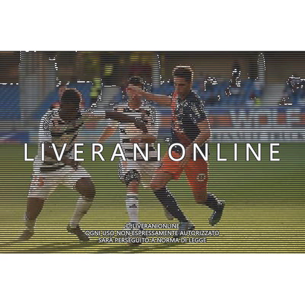Jonas Martin / Lamine Gassama - 27.09.2015 - Montpellier / Lorient - 8eme journee de Ligue 1 Photo : Alexandre Dimou / Icon Sport AG ALDO LIVERANI SAS ONLY ITALY