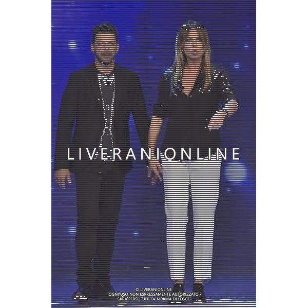 Roma - 27/09/2015 - Studi Rai Cinecitta\' -Trasmissione TV \' Domenica In \' - nella foto: Paola Perego e Salvo Sottile / Ph. Fabrizio Corradetti - Ag. Aldo Liverani sasÂ©Agenzia Aldo Liverani S.a.s.