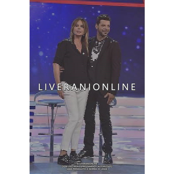 Roma - 27/09/2015 - Studi Rai Cinecitta\' -Trasmissione TV \' Domenica In \' - nella foto: Paola Perego e Salvo Sottile / Ph. Fabrizio Corradetti - Ag. Aldo Liverani sasÂ©Agenzia Aldo Liverani S.a.s.