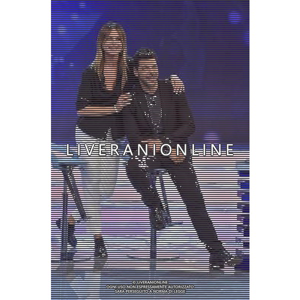 Roma - 27/09/2015 - Studi Rai Cinecitta\' -Trasmissione TV \' Domenica In \' - nella foto: Paola Perego e Salvo Sottile / Ph. Fabrizio Corradetti - Ag. Aldo Liverani sasÂ©Agenzia Aldo Liverani S.a.s.