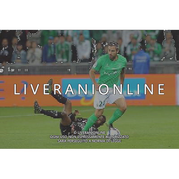 Loic PERRIN - 27.09.2015 - Saint Etienne / Nice - 8eme journee de Ligue 1 Photo : Jean Paul Thomas / Icon Sport AG ALDO LIVERANI SAS ONLY ITALY
