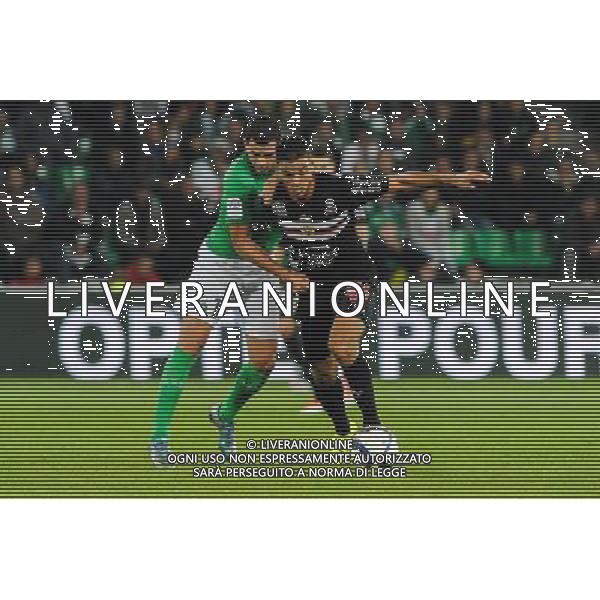 Valentin EYSSERIC / Hatem BEN ARFA - 27.09.2015 - Saint Etienne / Nice - 8eme journee de Ligue 1 Photo : Jean Paul Thomas / Icon Sport