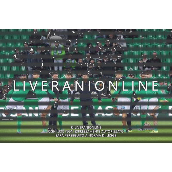 Echauffement Saint Etienne - 27.09.2015 - Saint Etienne / Nice - 8eme journee de Ligue 1 Photo : Jean Paul Thomas / Icon Sport AG ALDO LIVERANI SAS ONLY ITALY