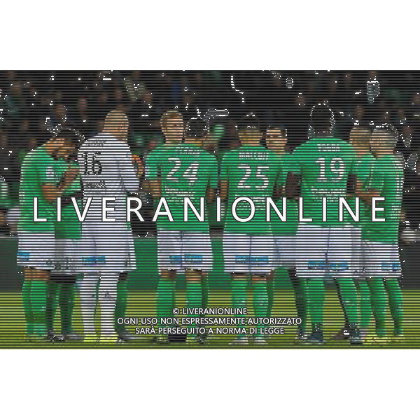 Equipe de Saint etienne - 27.09.2015 - Saint Etienne / Nice - 8eme journee de Ligue 1 Photo : Jean Paul Thomas / Icon Sport AG ALDO LIVERANI SAS ONLY ITALY