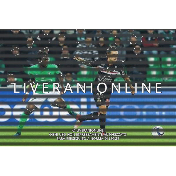 Jean Christophe BAHEBECK / Wallyson MALLMANN - 27.09.2015 - Saint Etienne / Nice - 8eme journee de Ligue 1 Photo : Jean Paul Thomas / Icon Sport AG ALDO LIVERANI SAS ONLY ITALY