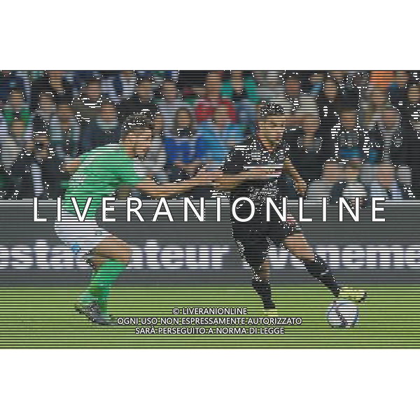Jeremy CLEMENT / Hatem BEN ARFA - 27.09.2015 - Saint Etienne / Nice - 8eme journee de Ligue 1 Photo : Jean Paul Thomas / Icon Sport AG ALDO LIVERANI SAS ONLY ITALY