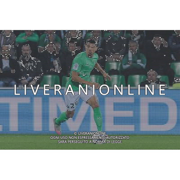 Kevin MALCUIT - 27.09.2015 - Saint Etienne / Nice - 8eme journee de Ligue 1 Photo : Jean Paul Thomas / Icon Sport AG ALDO LIVERANI SAS ONLY ITALY