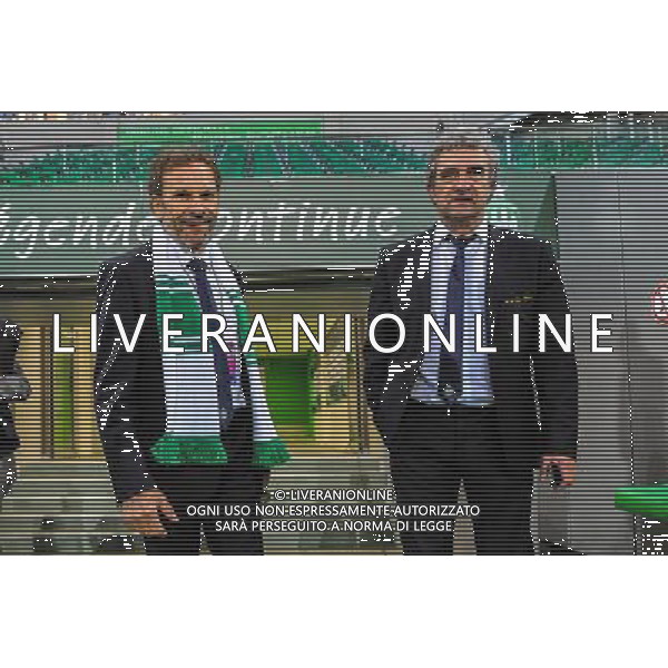 Roland ROMEYER / Dominique ROCHETEAU - 27.09.2015 - Saint Etienne / Nice - 8eme journee de Ligue 1 Photo : Jean Paul Thomas / Icon Sport AG ALDO LIVERANI SAS ONLY ITALY