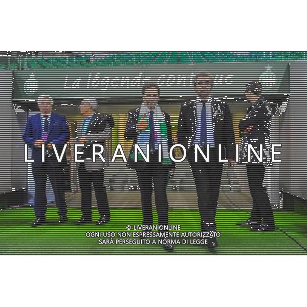 Roland ROMEYER / Dominique ROCHETEAU - 27.09.2015 - Saint Etienne / Nice - 8eme journee de Ligue 1 Photo : Jean Paul Thomas / Icon Sport AG ALDO LIVERANI SAS ONLY ITALY