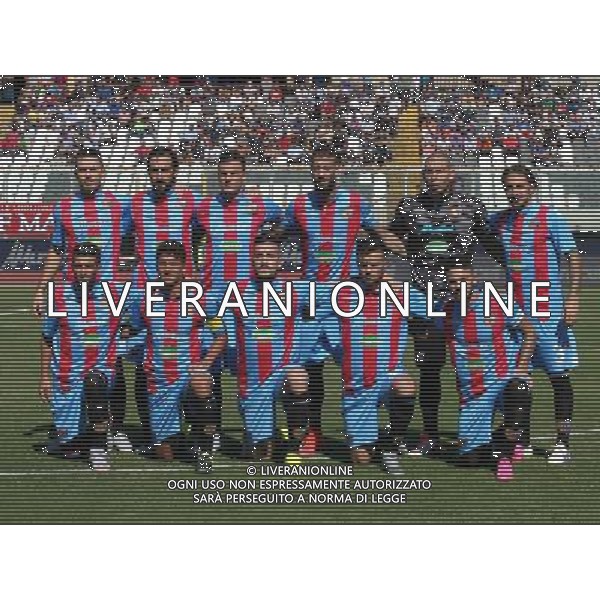 27-9-15 catania - ischia isolaverde Campionato lega pro 2015- 2016 nella foto: formazione calcio catania GIUSEPPE SERGI/AG ALDO LIVERANI SAS 