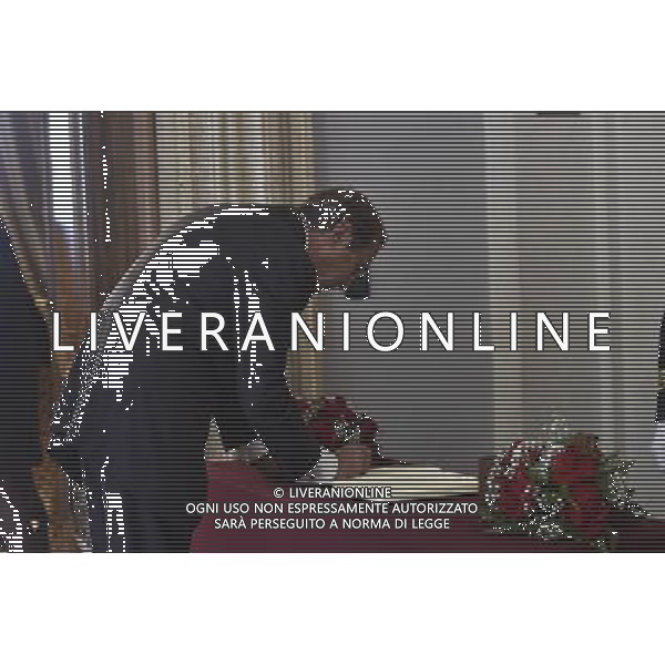 29-09-2015 ROMA MONTECITORIO CAMERA ARDENTE PIETRO INGRAO NELLA FOTO GIANFRANCO FINI FOTO FABRIZIO CORRADETTI-AG ALDO LIVERANI SAS