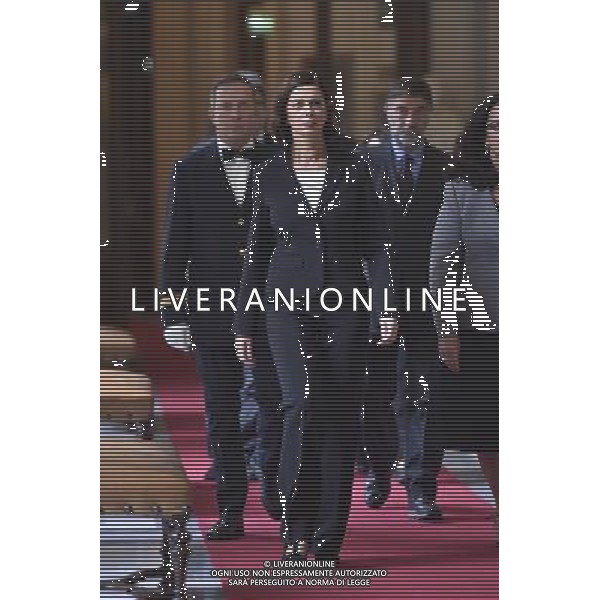 29-09-2015 ROMA MONTECITORIO CAMERA ARDENTE PIETRO INGRAO NELLA FOTO LAURA BOLDRINI FOTO FABRIZIO CORRADETTI-AG ALDO LIVERANI SAS